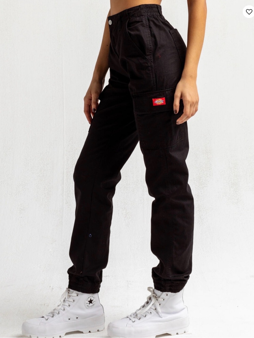 Dickies Women's Black Boyfriend Cargo Jeans